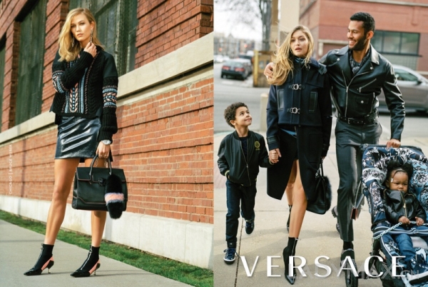 Gigi Hadid与Karlie Kloss演绎Versace2016秋冬广告大片 