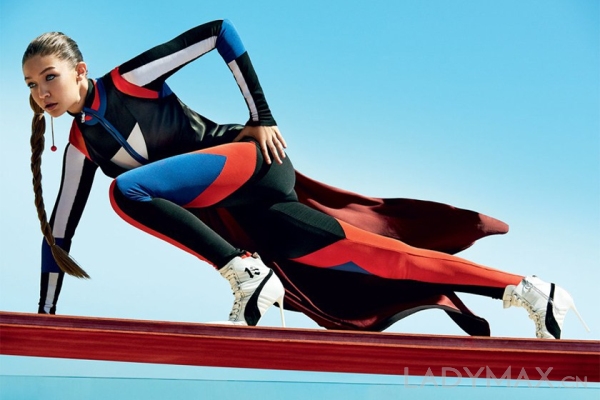 Gigi Hadid与全能运动员Ashton Eaton登《Vogue》 US封面