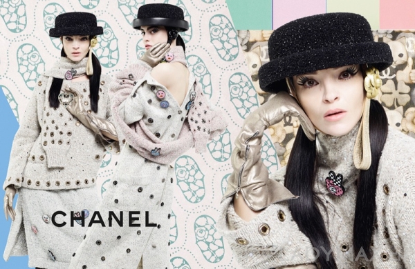Chanel 2016秋冬丰富多彩的拼贴式广告硬照 