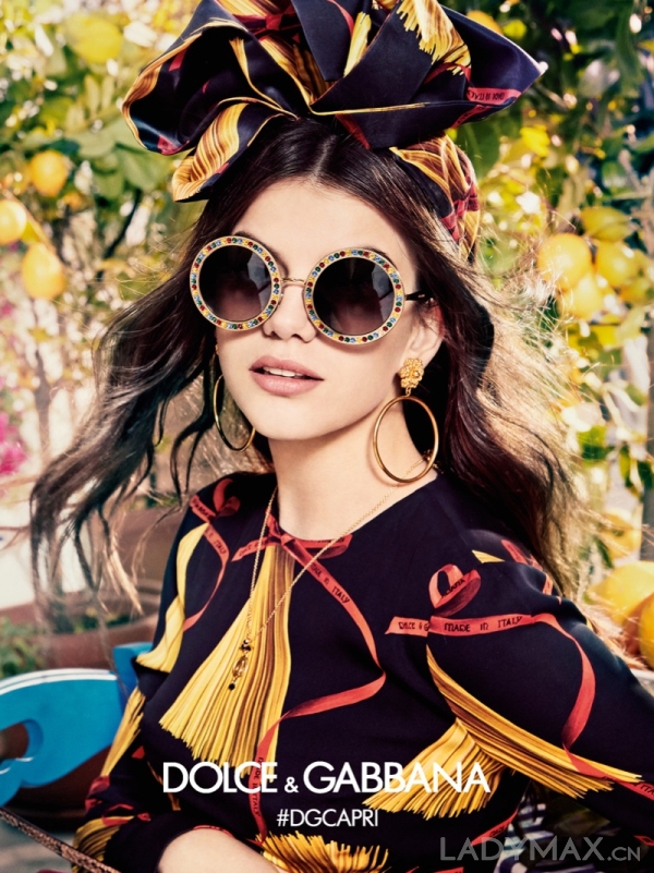 Sonia Ben Ammar演绎Dolce & Gabbana 2017春季眼镜广告大片