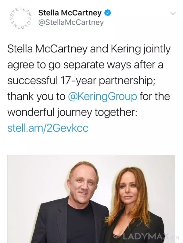 回归独立运营, Stella McCartney被开云集团剥离