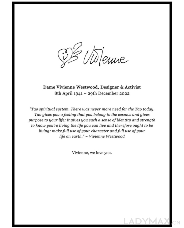 突发 | “朋克教母”Vivienne Westwood去世，享年81岁